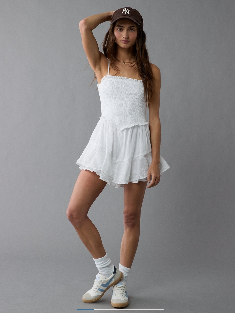 American Eagle Bella Ruffle Tiered Romper size XS